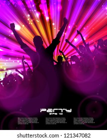 Night club. Party. Vector illustration