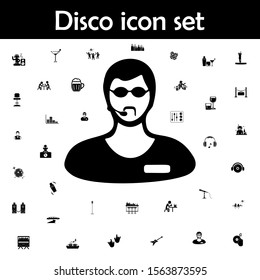 Night Club Security Icon. Disco Icons Universal Set For Web And Mobile