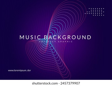 Night Club Set. Psychedelic Audio Illustration. Green Music Background. Discotheque Festival Graphic. Violet Party Poster. Trance Invite. Night Club Event. Pink Night Club Set