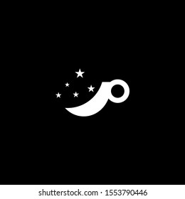 night coffee, the crescent logo with a cup handle so it looks like a cup.