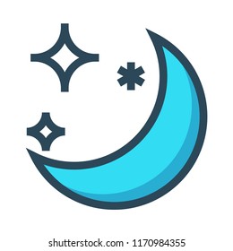 night color line icon
