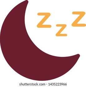 Night concept icon in trendy flat style isolated on white background. Night concept symbol. Vector illustration