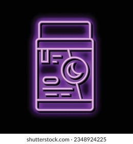 night cream product neon light sign vector. night cream product illustration