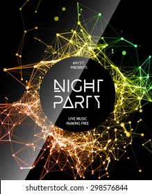 Night Disco Party template