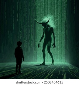 A Night Dream of a Boy with Science 