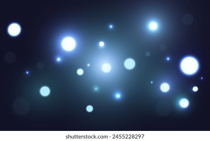 Night Festival bokeh soft light abstract background, Vector eps 10 illustration bokeh particles, Background decoration