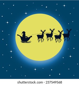 night flight of Santa Claus