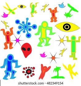 the night funny party background