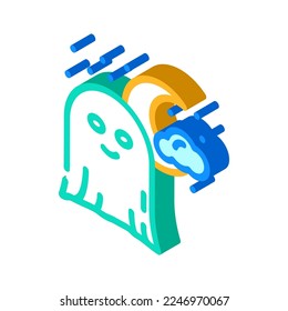 night ghost isometric icon vector. night ghost sign. isolated symbol illustration