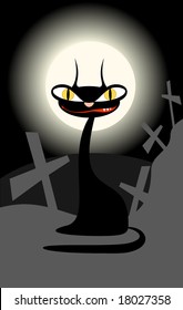 Night halloween background