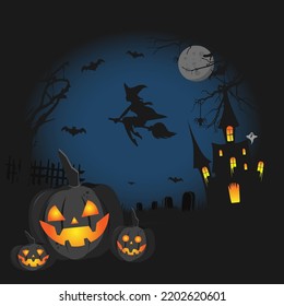 night halloween dark witch black