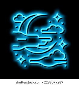 night halloween neon light sign vector. night halloween illustration