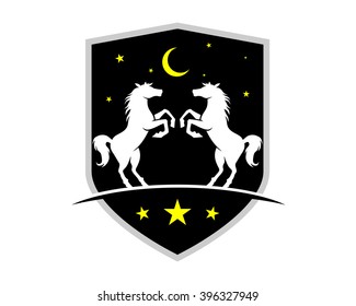 night horses shield stallion mustang mare ranch image