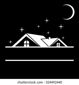 Night House Logo Template 