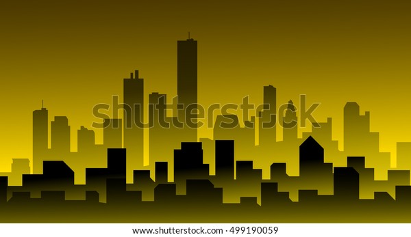 Night Houston City Skyline Vector Stock Vector (royalty Free) 499190059 