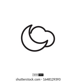 night icon, design inspiration vector template for interface and any purpose