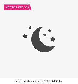 Night Icon Design, Vector EPS10