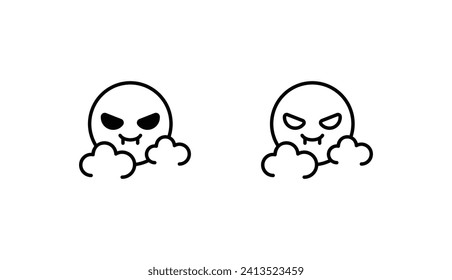 Night icon design with white background stock illustration