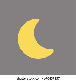 night icon flat design