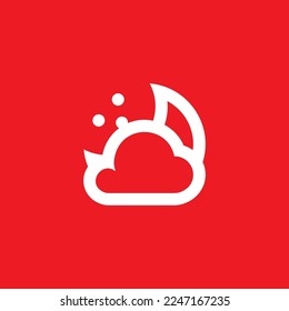 Night icon, graphic resource template, vector illustration.