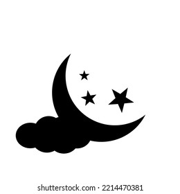 Night icon in isolated on background. symbol for your web site design Night icon logo, app, Night icon Vector illustration.