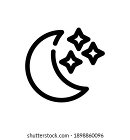 night icon or logo isolated sign symbol vector illustration - high quality black style vector icons
