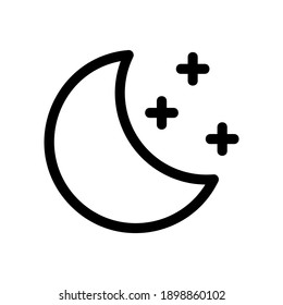 night icon or logo isolated sign symbol vector illustration - high quality black style vector icons
