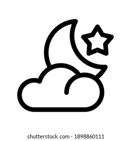 night icon or logo isolated sign symbol vector illustration - high quality black style vector icons
