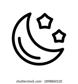 night icon or logo isolated sign symbol vector illustration - high quality black style vector icons
