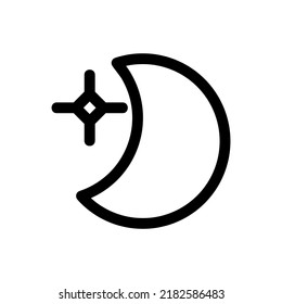 night icon or logo isolated sign symbol vector illustration - high quality black style vector icons
