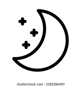 night icon or logo isolated sign symbol vector illustration - high quality black style vector icons
