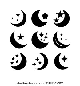 night icon or logo isolated sign symbol vector illustration - Collection of high quality black style vector icons
