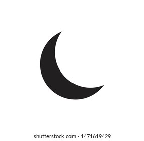 Night icon ,moon icon vector illustration