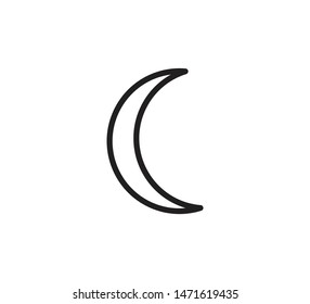 Night icon ,moon icon vector illustration