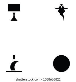 night icon set