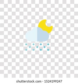 night icon sign and symbol. night color icon for website design and mobile app development. Simple Element from weather collection for mobile concept and web apps icon.