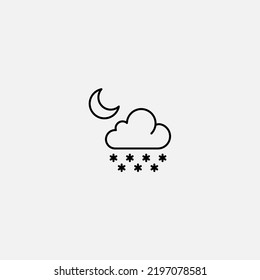 Night icon sign vector,Symbol, logo illustration for web and mobile