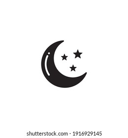 night icon symbol sign vector