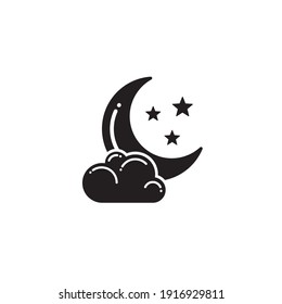 Night Icon Symbol Sign Vector