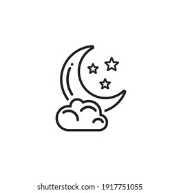 Night Icon Symbol Sign Vector