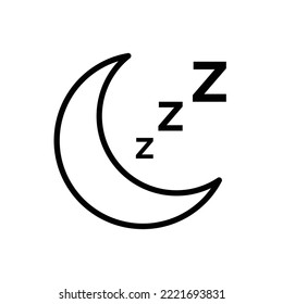 night icon vector design template in white background