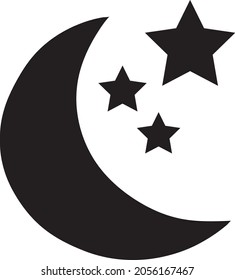 night icon vector illustration on white background..eps