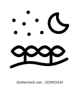 Night Icon Vector Symbol Design Illustration