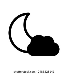 Night Icon Vector Symbol Design Illustration