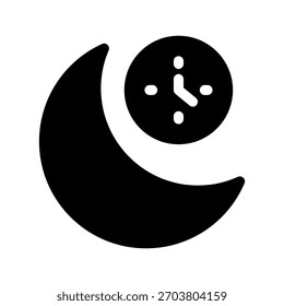 Ilustración de diseño de símbolo de Vector de icono nocturno