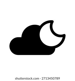 Ilustración de diseño de símbolo de Vector de icono nocturno