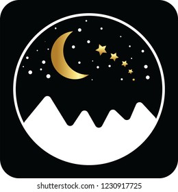 night icon for web and print 