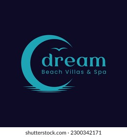 Night illustration with crescent moon. It is suitable for use for product logos that prioritize sleep comfort.