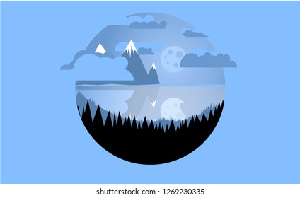 Night and Lake