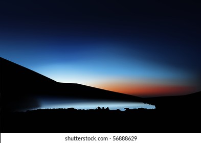 Night lake